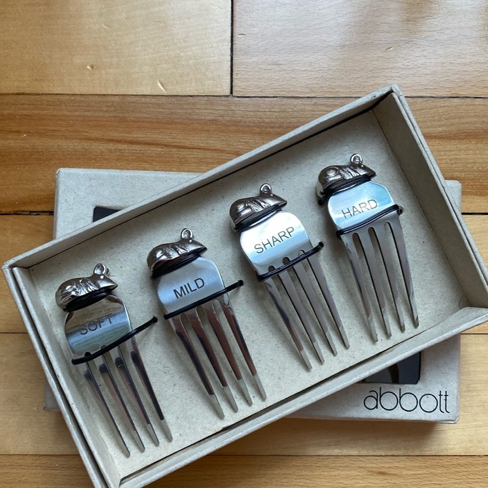 NWT Set of Cheese Fork Labels 🧀